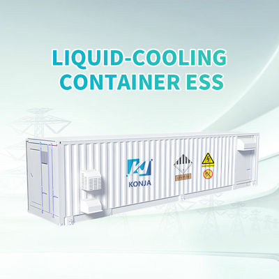 کیفیت سیستم ذخیره سازی انرژی ظرفی 40HC برای خنک سازی مایع KonJa 7.53Mwh 1000V ذخیره سازی باتری ظرفی کارخانه
