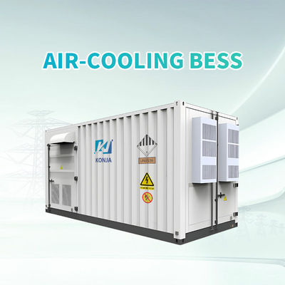 کیفیت کنجا خنک کننده هوا 20FT 768VDC 1.29MWh باتری چرخه عمیق سیستم ذخیره انرژی باتری ظرف 400VAC کارخانه