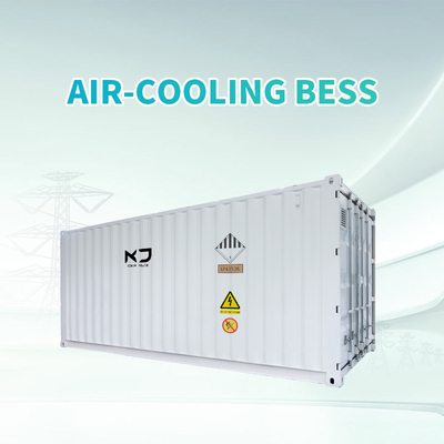 قیمت خوب سیستم ذخیره انرژی باتری 1 مگاوات ساعتی 20 فوت با خنک‌کننده هوا، کانتینری BESS 400Vac آنلاین